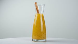 Sunny day juice
(orange, apple, carrot, ginger) at Surya Soul Temple Cafe in Pula