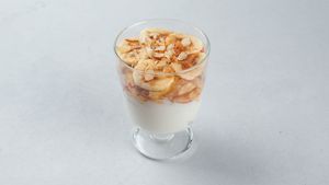 Surya breakfast - proteins
(Yogurt with fruit salad or granola or chia seeds) at Surya Soul Temple Cafe in Pula