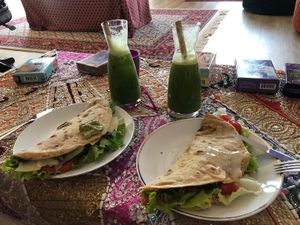 Delicious chapatis at Surya Soul Temple Cafe in Pula