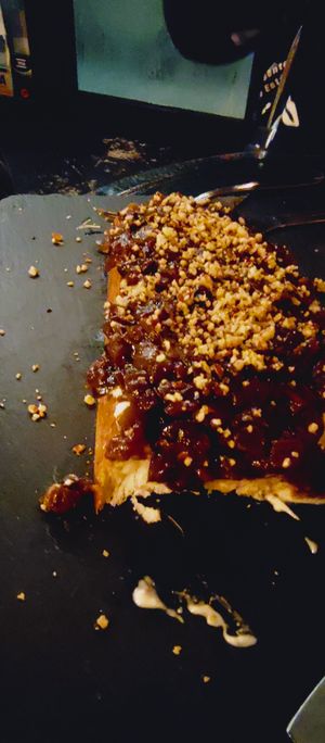 Entrees with mushrooms at Casa Bruja in Montevideo