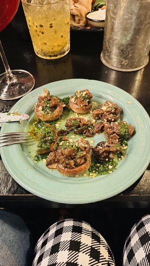 Hongos rellenos  at Casa Bruja in Montevideo
