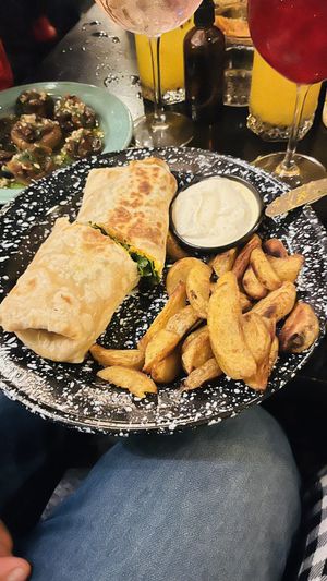 Wrap with tempeh  at Casa Bruja in Montevideo