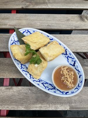 Fried tofu App at Glur in New York City