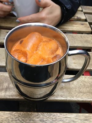Vegan Thai iced tea  at Glur in New York City