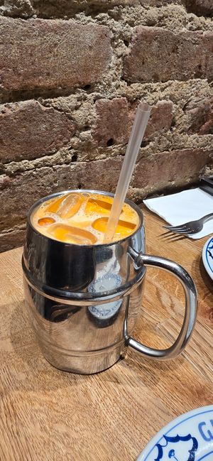 Thai Iced Tea with Oat Milk at Glur in New York City