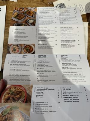 Glur menu - March 2025. Vegan options clearly identified   at Glur in New York City