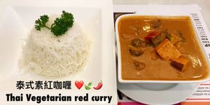 Thai red curry  at Cafe Salivation in Central Singapore