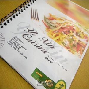 menu ... at Yi Xin Vegetarian - Ang Mo Kio in North Singapore