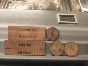 Vegan lemin ice cream at Croccantino in Orebic