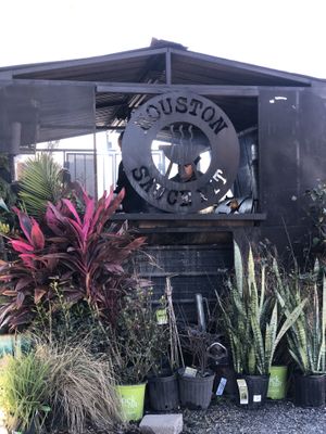 Shrubbery  at Houston Sauce Pit in Houston