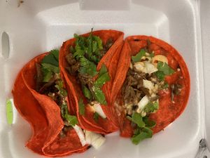 Tacos with veef   at Houston Sauce Pit in Houston