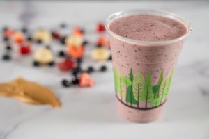 PB-&-J Smoothie at HeartBeet Organic Superfoods Cafe - West Seattle in Seattle