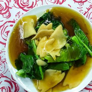 Abalone spinach at Yuan Xiang Vegetarian Food 圆香素食馆 - Changi in Central Singapore