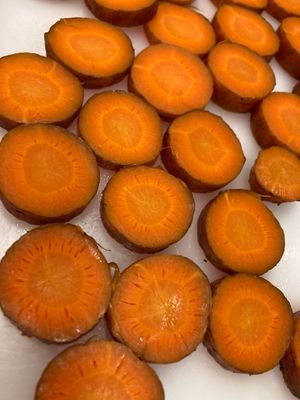 Whole roasting carrots allows for the most nutritious bite . We whole roasted & sliced these local carrots for our Kale Mountain Nacho special at girlsgirlsgirls Burritos in Lexington