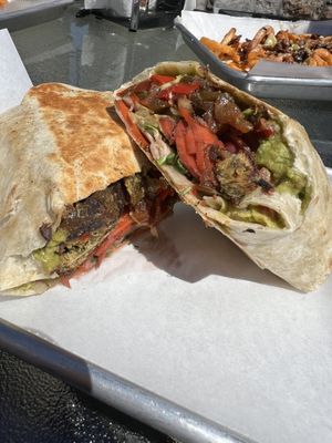 Lexington vegan week special (gyro burrito)  at girlsgirlsgirls Burritos in Lexington