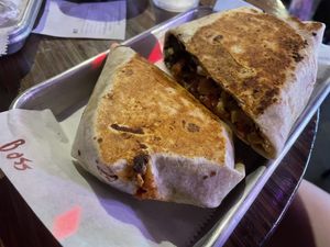 Vegan Boss Bitch burrito  at girlsgirlsgirls Burritos in Lexington