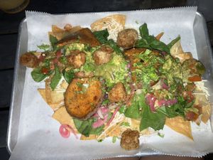 Wakey Bakey with crispy tofu, no black beans with cilantro  at girlsgirlsgirls Burritos in Lexington