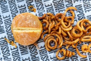 The scorpion and curly fries  at The Bayside Cafe in Everett