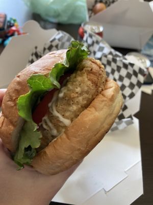 Chickun burg  at The Bayside Cafe in Everett