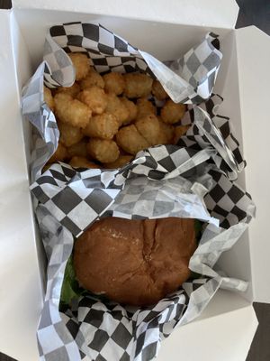 Tots! So filling  at The Bayside Cafe in Everett