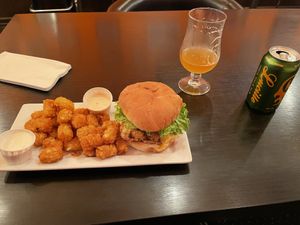 Ghost Chikn Sammich. Freaking Delicious! at The Bayside Cafe in Everett