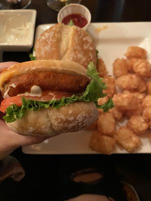 Crispy "Chikun" Sliders  at The Bayside Cafe in Everett