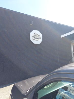 Small sign for a big place at The Bayside Cafe in Everett