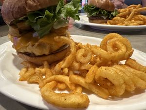 No fish burger  at The Bayside Cafe in Everett