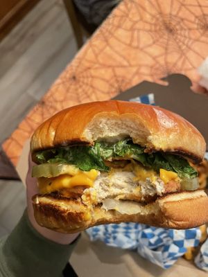 Ghost chickun sandwich  at The Bayside Cafe in Everett