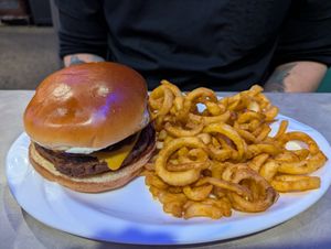 BBQ Burger at The Bayside Cafe in Everett