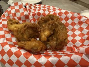 Oyster mushrooms! Bonus!  at The Bayside Cafe in Everett
