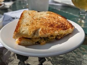 Jalapeño Grilled Cheese (half) at The Bayside Cafe in Everett