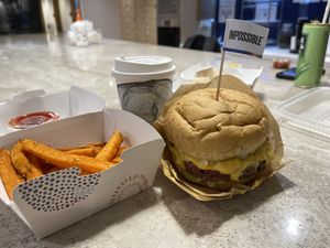 Impossible burger  at Friends of Years in New Territories