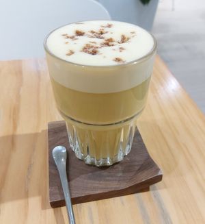 Brown Sugar Turmeric Ginger Latte 黑糖薑汁燕麥奶
 at Friends of Years in New Territories