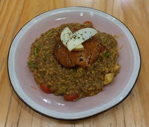 Katsu Curry Risotto ⽇式咖喱吉列豬扒意⼤利飯 at Friends of Years in New Territories