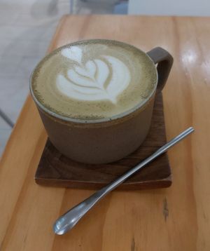 Hojicha Latte 焙茶燕麥奶
 at Friends of Years in New Territories