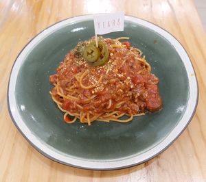 Mexican Jalapeño Impossible Bolognese 煙燻墨西哥不可能辣肉醬意粉 (Spicy🥵) at Friends of Years in New Territories