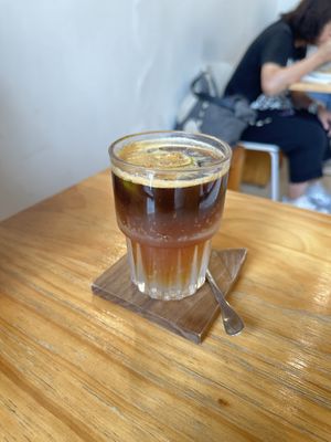Iced lime sour plum espresso tonic   at Friends of Years in New Territories