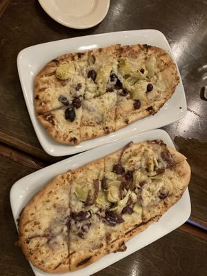 Vegan white sauce pies  at Pie in Bethany Beach