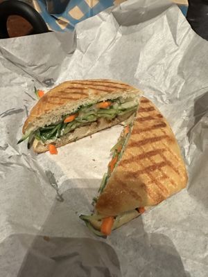 The Vegan Banh Mi Sandwich lived up to the hype  at Mendocino Farms - California St in San Francisco