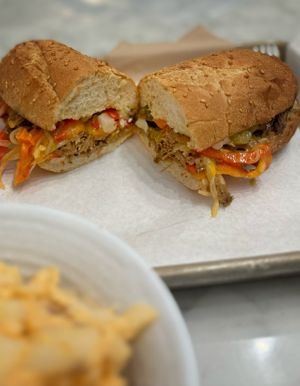 Philly Shroomsteak by Fable  at Mendocino Farms - California St in San Francisco