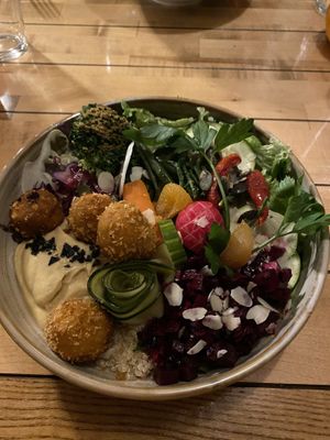 Falafe salad, main at La Source du Barisart in Spa