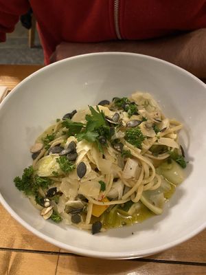 Vegetable pasta at La Source du Barisart in Spa