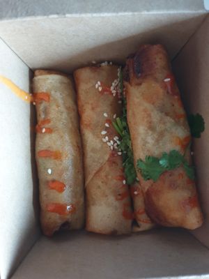 Thai curry spring rolls at B8 in Dorchester