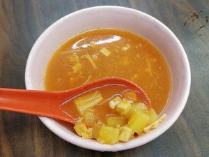 Tomato soup at Tian Yuan 田园健康食品 in Central Singapore