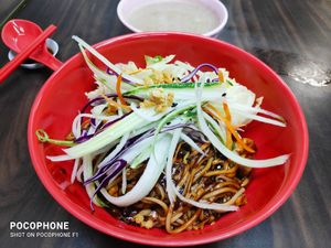 Zha Jiang Mian with Black Bean Soup at Tian Yuan 田园健康食品 in Central Singapore