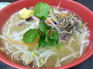 Penang laksa at Tian Yuan 田园健康食品 in Central Singapore