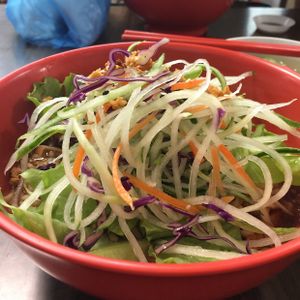 zha Jiang Mian - with fresh crunchy vegetables!  at Tian Yuan 田园健康食品 in Central Singapore