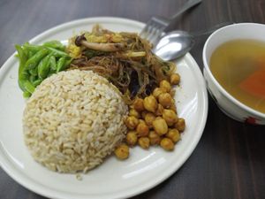 糙米饭套餐$6 at Tian Yuan 田园健康食品 in Central Singapore