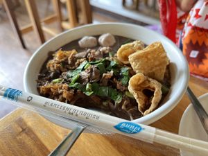   at Tae Sook Vegan Food in Bangkok